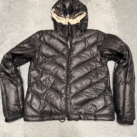 Burton Jackets & Blazers - Burton Down Puffer Jacket Womens Small Black Snowboard Ski Coat Hooded